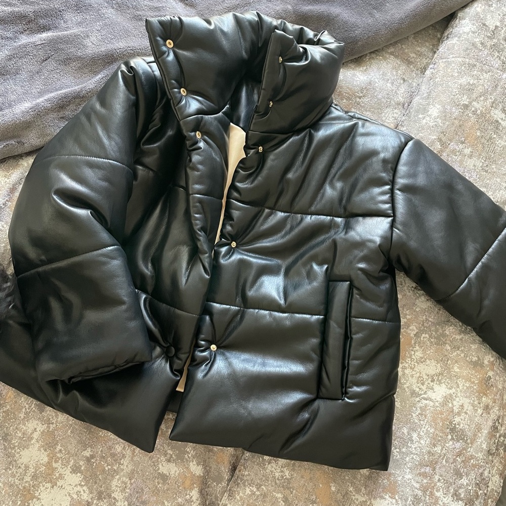 Nanushka Faux Leather Coat